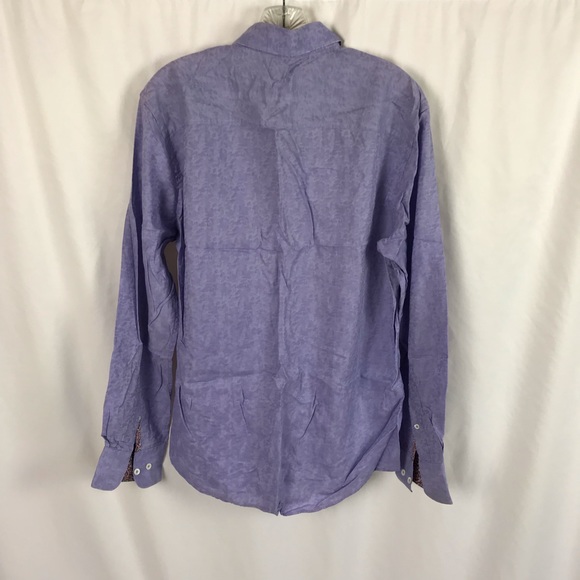 Bugatchi shaped fit long sleeve button down shirt - Picture 7 of 8